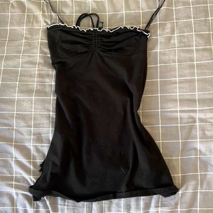 Black mini dress
